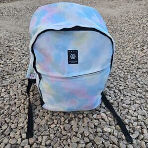 Neff Backpack Tie Dye Pastel Bag Travel Carry On School Hiking Zip Pockets‎
